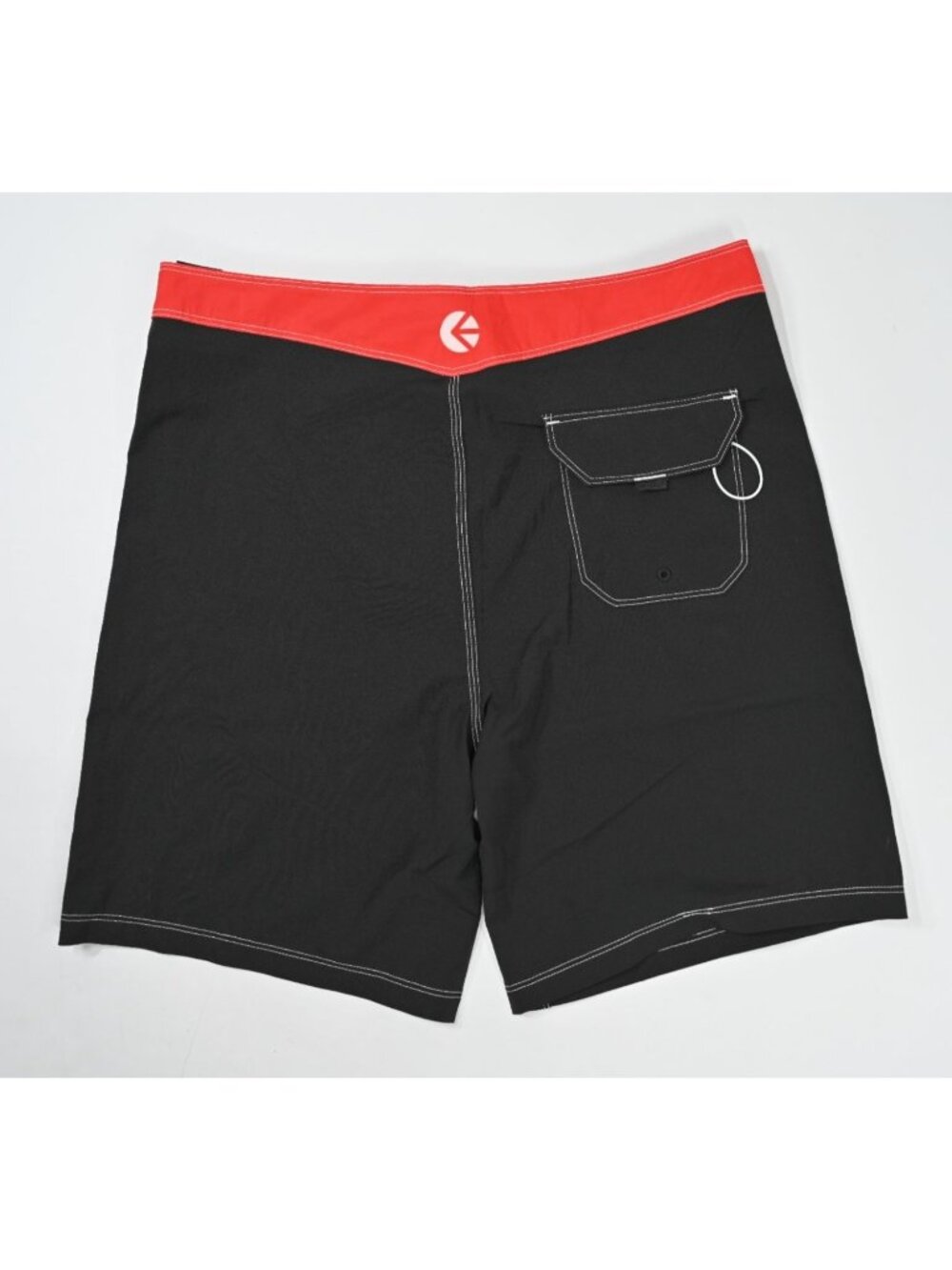 Ethika Board Shorts in Black & Red - Picture 3 of 3